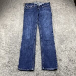 Hollister Straight Slim Jeans Womens 3S 29x29 Blue Medium Wash Low Rise
